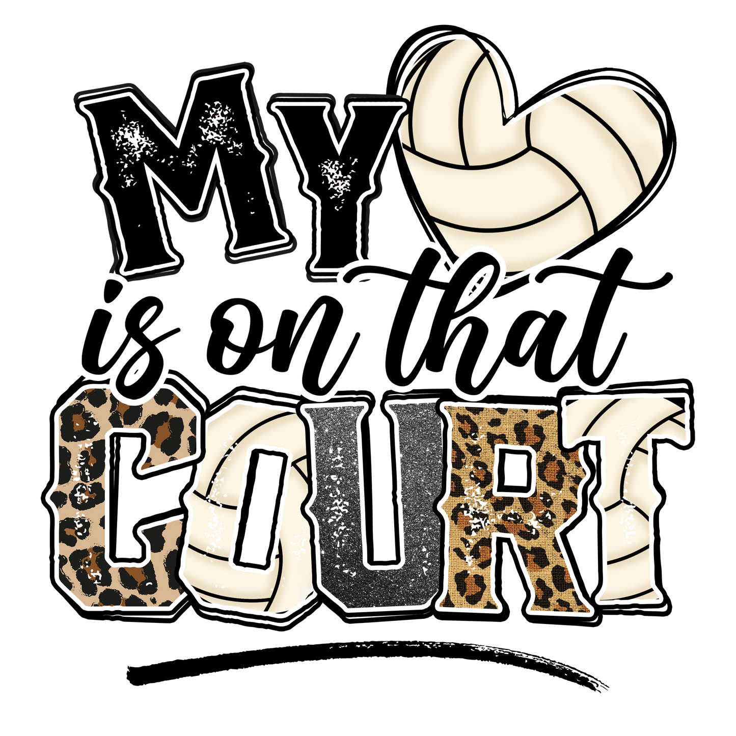 T-Shirts - My Heart is on that Court