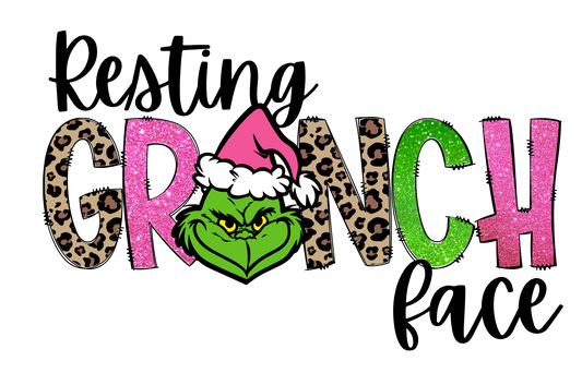 Resting Grinch Face - Ready to Print DTF (Copy)