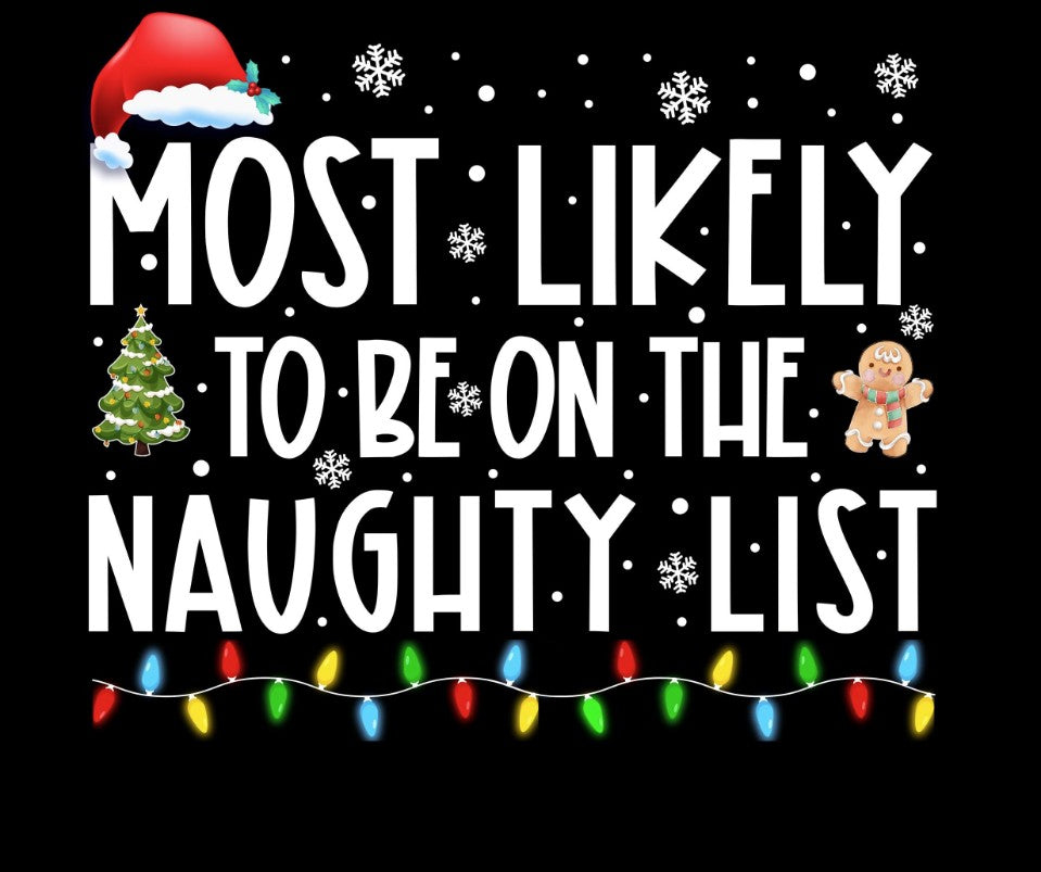 1 Most Likely to... (see list) - Ready to Print DTF