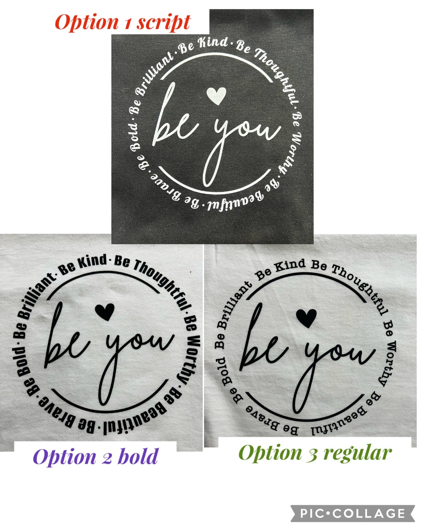 Be You - Ready to Press DTF iron on Transfer