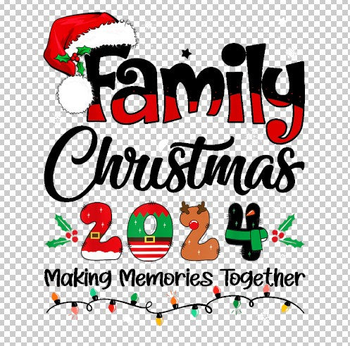 3a Family Christmas 2024 - Ready to Print DTF