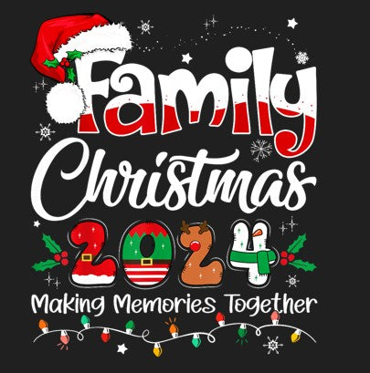 Family Christmas 2024 - Ready to Print DTF