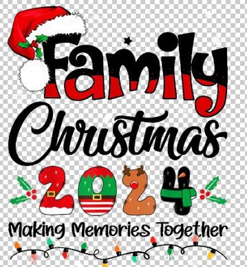 Family Christmas 2024 - Ready to Print DTF
