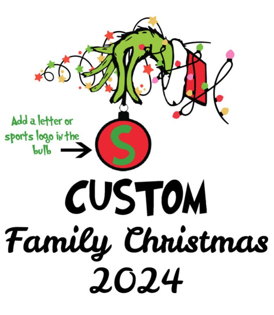 1 Grinch Hand Bulb- Ready to Print DTF