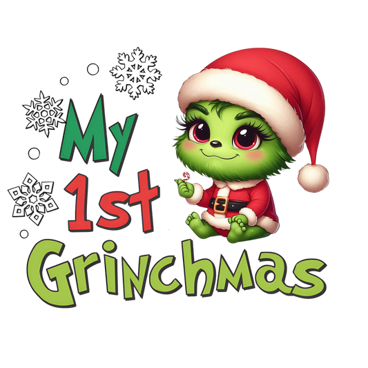 Baby 1st Grinchmas - Ready to Print DTF (Copy)