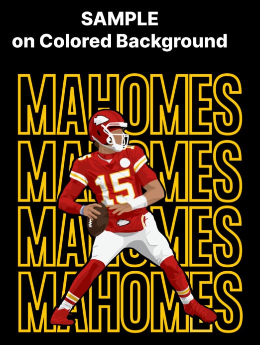 Patrick Mahomes - Ready to Press DTF iron on Transfer