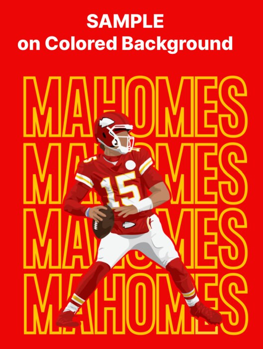 Patrick Mahomes - Ready to Press DTF iron on Transfer