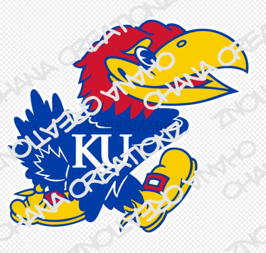 Kansas Jayhawks  - Ready to Press DTF iron on Transfer