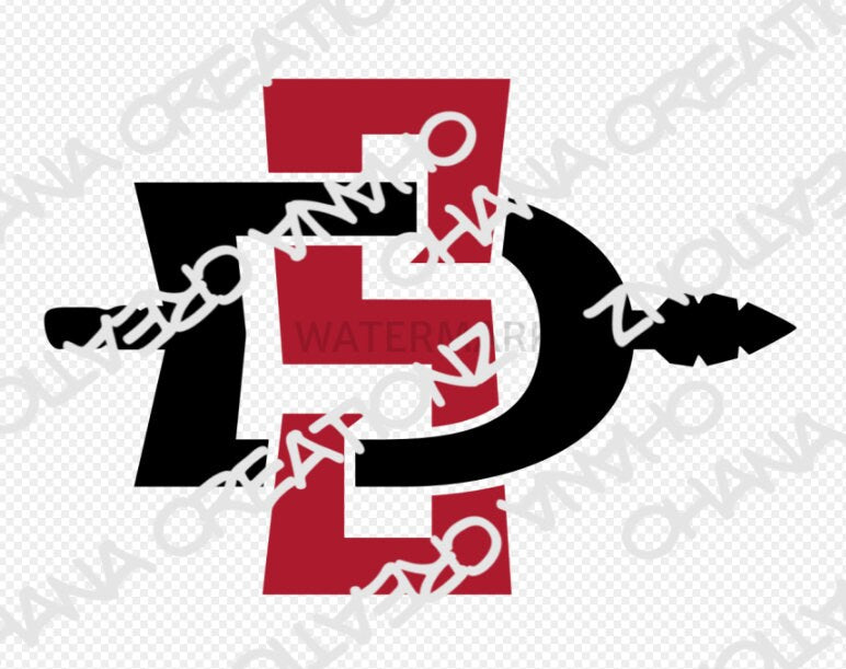 San Diego State Aztecs  - Ready to Press DTF iron on Transfer
