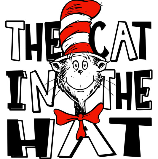 Dr. Seuss The Cat In The Hat - Ready to Press DTF iron on Transfer